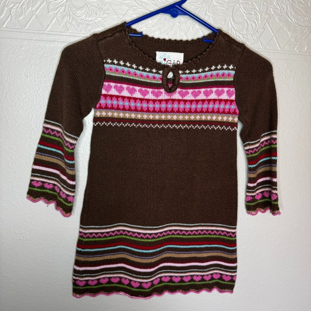 Gap Heart Sweater Dress Size 4T